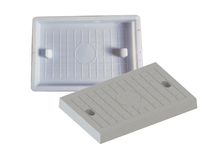 Fôrma Plástica para Tampa de Inspeção Retangular